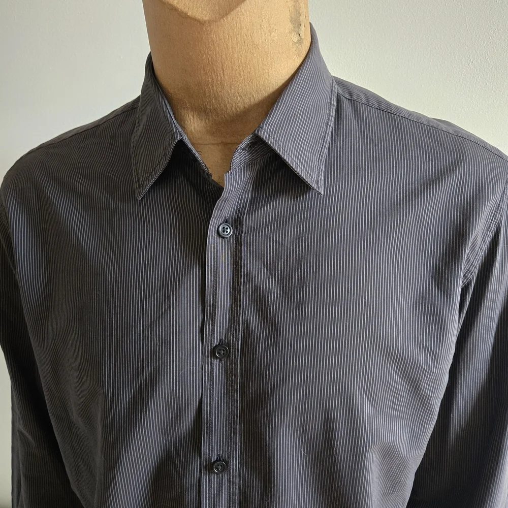 Hugo Boss Charcoal Button-Down Shirt - Picture 6 of 14